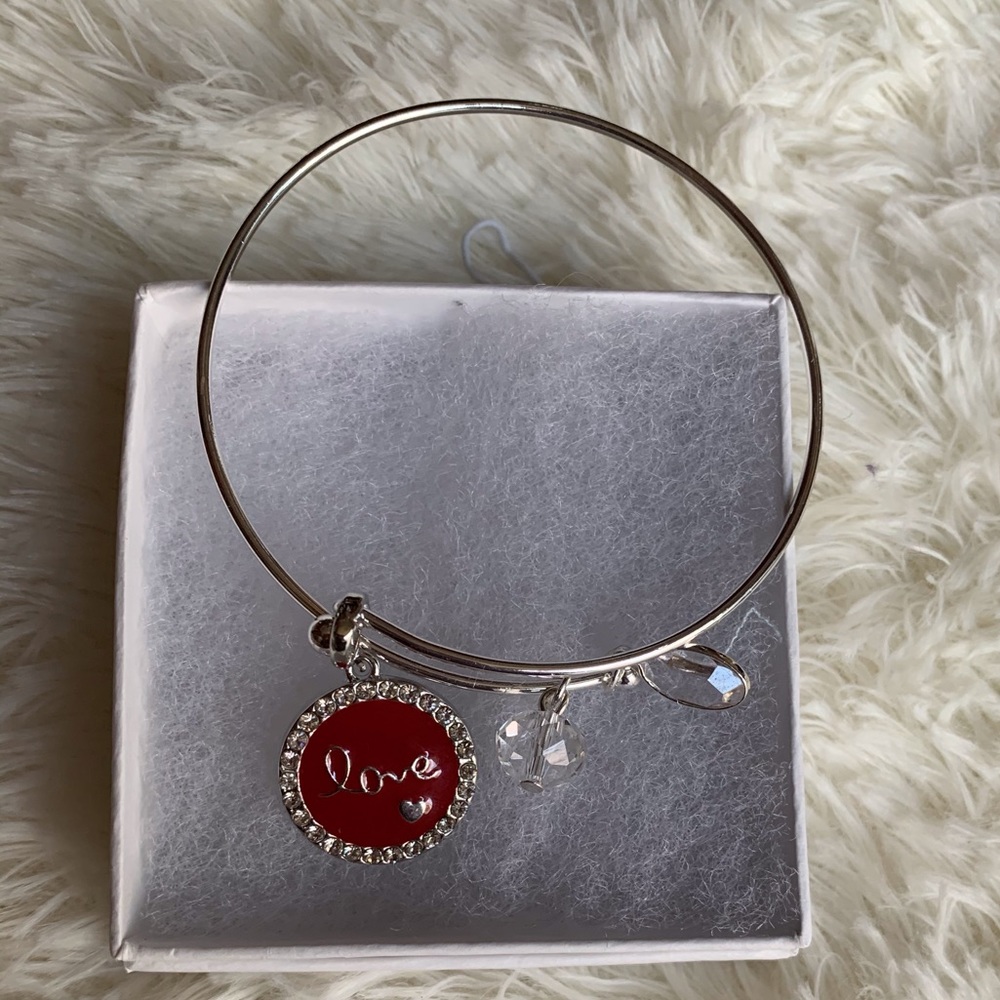 Silver Adjustable bracelet with charms - Picture 6 of 11